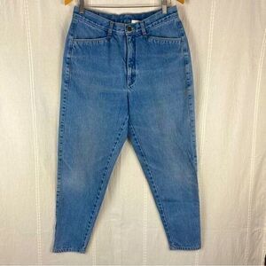 Britannia High Waist Mom Jeans Tapered Leg 100% Cotton 12/14 Vintage